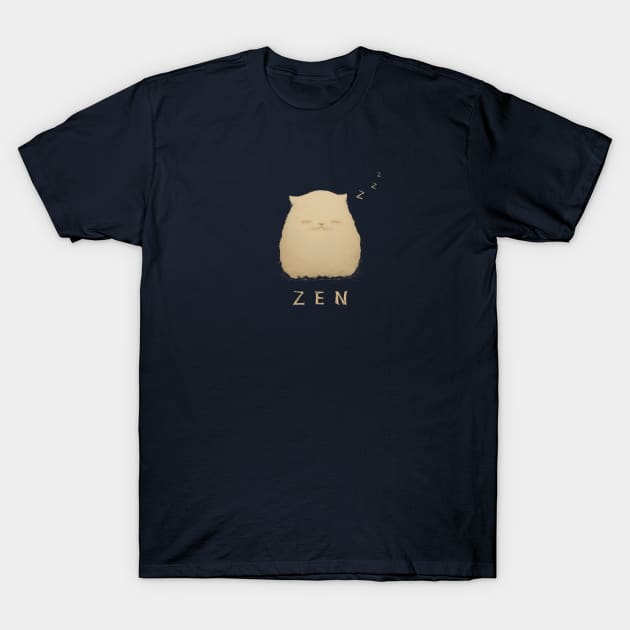 Cat Zen zzz T-Shirt by NATLEX